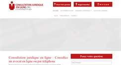 Desktop Screenshot of consultation-juridique-en-ligne.org